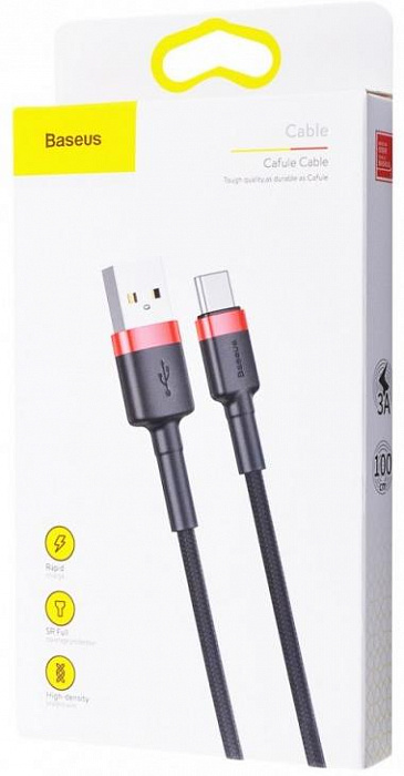 Купить Baseus Cafule Series USB/USB-C 1m CATKLF-B91 (Red/Black)